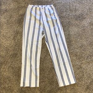 brandymelville tilden pants white and navy